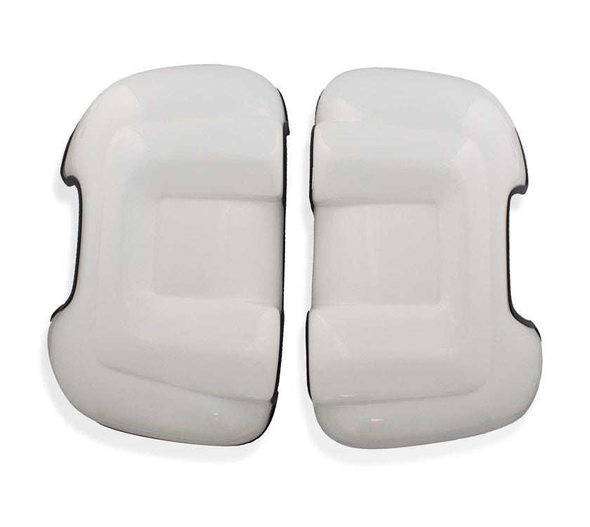 pair of white Citroen motorhome mirror protectors 